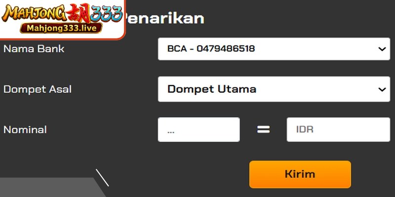 Selalu simpan struk setelah berhasil melakukan deposit di Mahjong333.